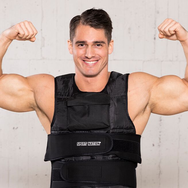 Säädettävä Painoliivi Taskulla 10 kg Musta