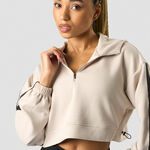 ICANIWILL Stance Cropped Hoodie Beige