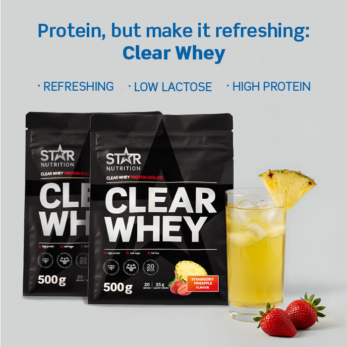 Clear Whey Heraproteiini 500 g Strawberry Pineapple