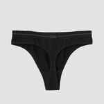 Everyday Seamless Thong 2-pack, Black/White, L 