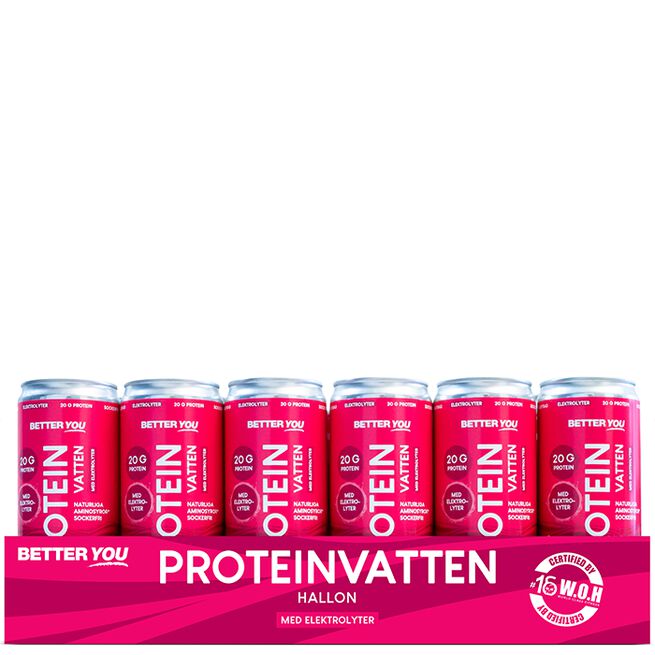 24 x Proteiinivesi Elektrolyytit 330 ml Vadelma