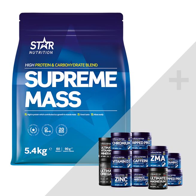 Supreme Mass Gainer 5,4 kg + bonustuote
