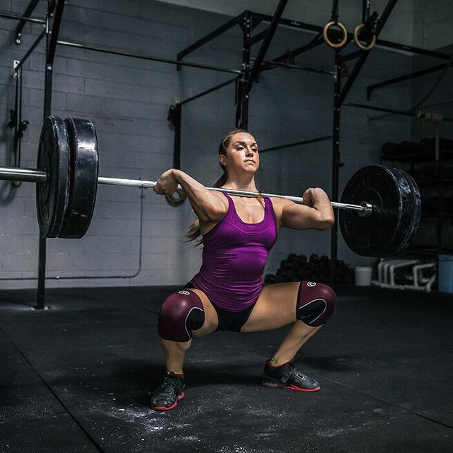 RX-Polvisuojat 5mm Viininpunainen/Musta