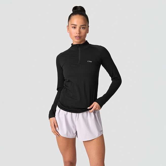 Define Pitkähihainen 1/4 Vetoketju Musta