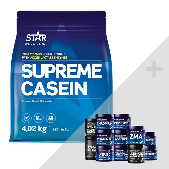 Supreme Casein 4020 g + bonustuote