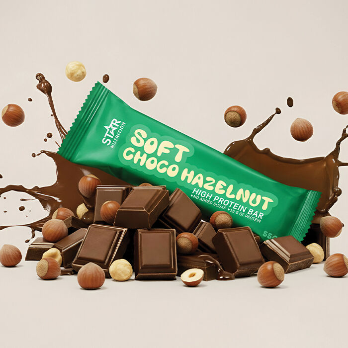 12 x Soft Protein Bar 55 g Soft Choco Hazelnut