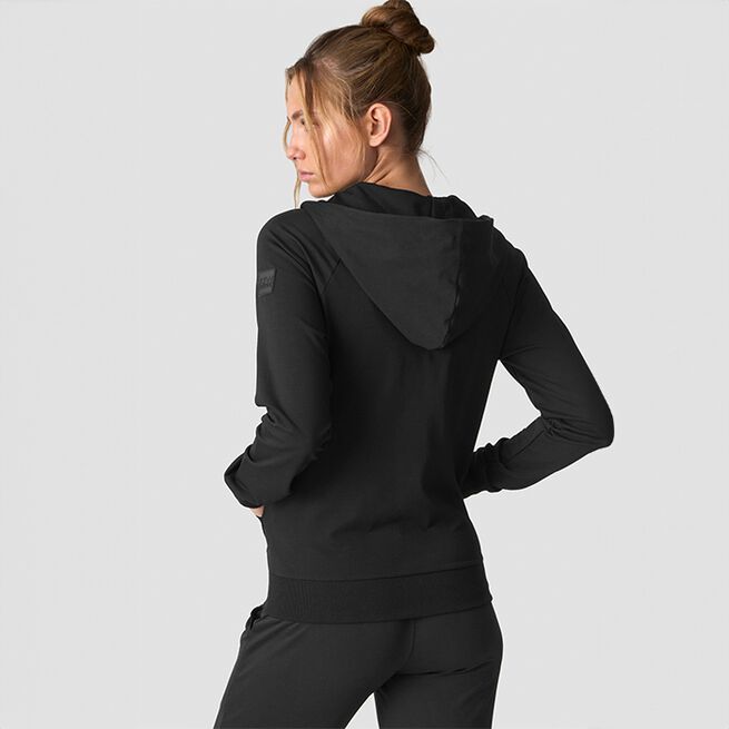 Activity Zip Hoodie Musta