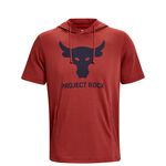 Project Rock Terry SS Hoodie, Heritage Red