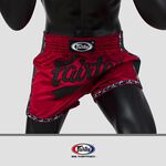 Fairtex BS1703, Muay Thai Shorts, Red/Black, S 