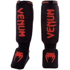Venum Kontact Shinguards Black/Red, L  Venum Kontact Shinguards Black/Red