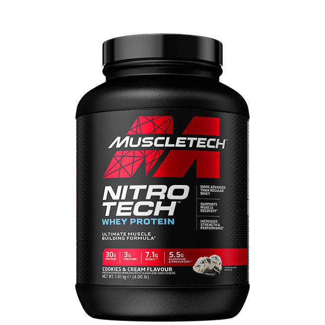 Nitro-Tech Performance Vassleprotein 1.8 kg Cookies & Cream