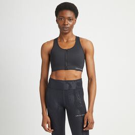 Röhnisch Essential Zip Sportsbra, Black Essential Zip Urheiluliivit Musta