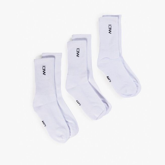 Training Unisex Socks 3-pack, White 