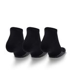 UA Heatgear Low Cut 3-pack Socks, Black/Steel