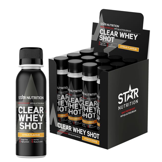 12 x Clear WheyHeraproteiini-shotti 100 ml Citrus