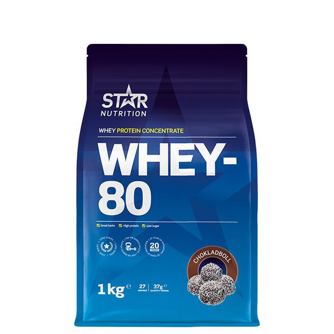 Whey-80 Heraproteiini 1 kg Chokladboll