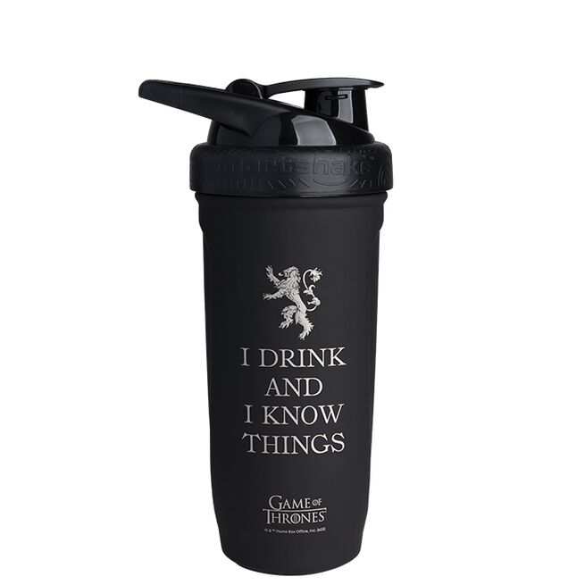 Smartshake Game of Thrones Reforce Stainless Steel Shaker 900 ml I drink and I know things