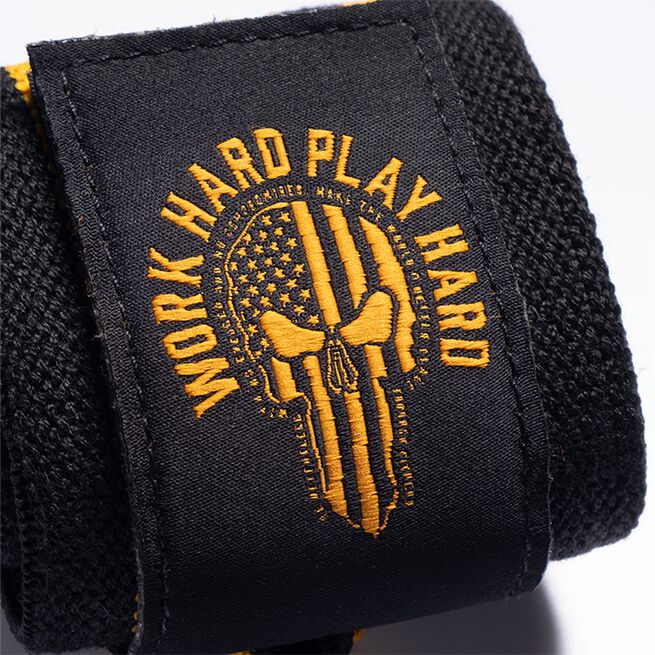 Hardcore Wrist Wraps 18 inch, Black/Yellow