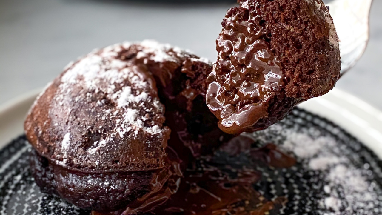 Resepti: Protein Molten Lava Cake Resepti: Protein Molten Lava Cake