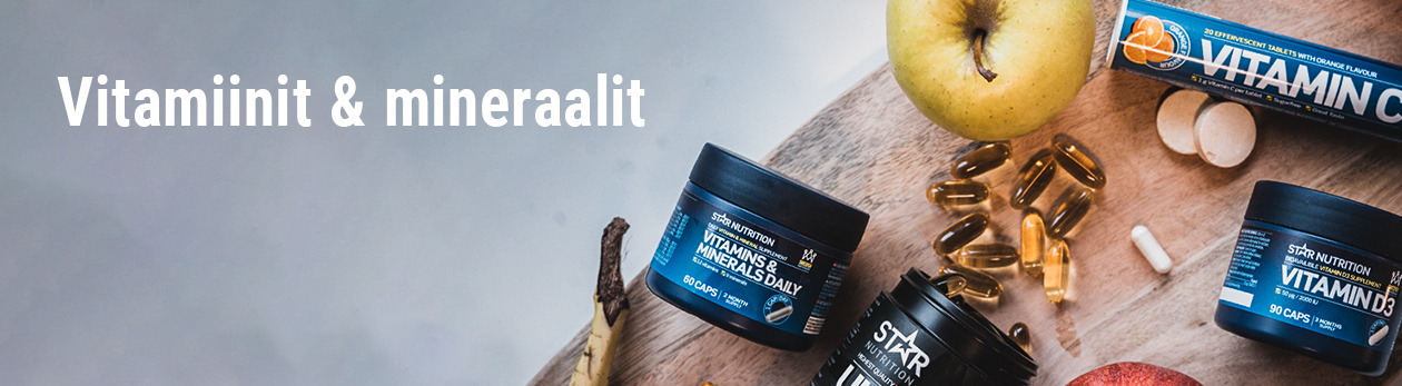 Vitamiinit & mineraalit kanta-asiakas hintaan!