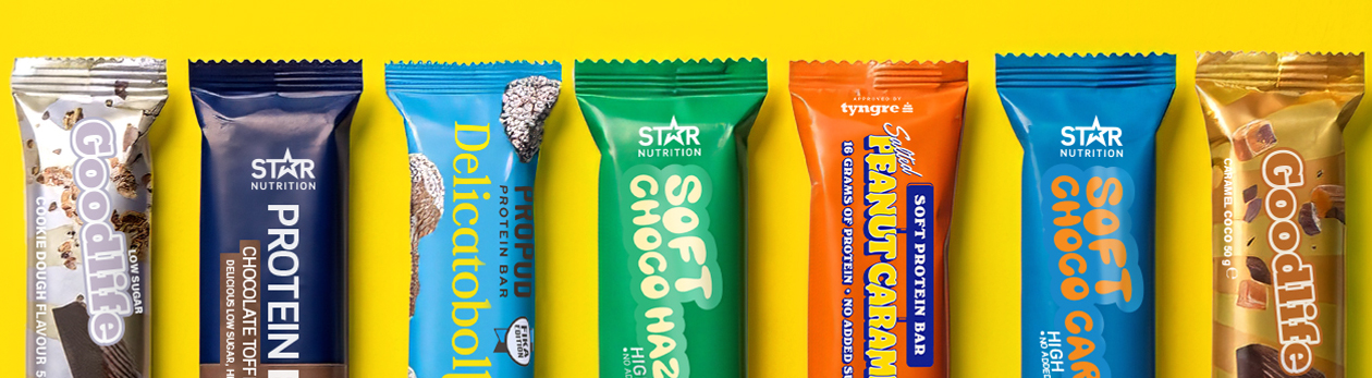 Tarjoukset proteiinipatukoista