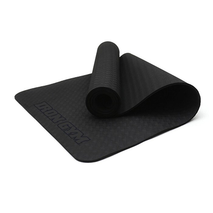 Iron Gym Exercise & Yoga  Mat with Carry Strap, 4mm