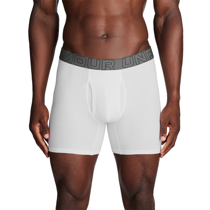 UA Performance Cotton Bokserit 3-pack Valkoinen
