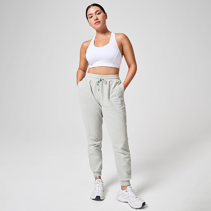 Natural Dye Terry Jogger, Light Pistachio