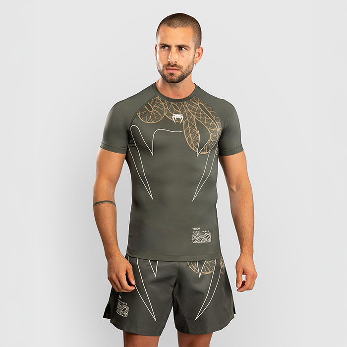 Serpenti Rashguard Lyhythihainen Khaki Pronssi Ivory