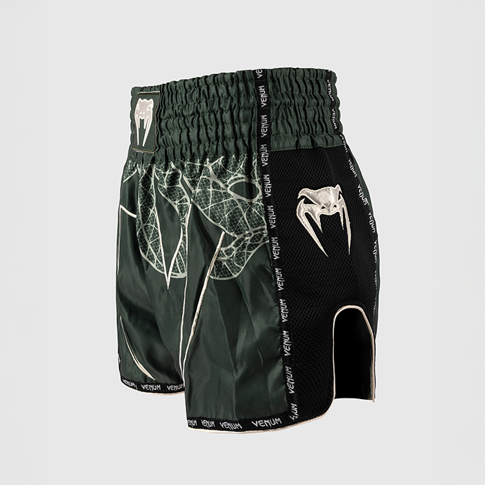 Serpenti Muay Thai-Shortsit Khaki Pronssi Ivory