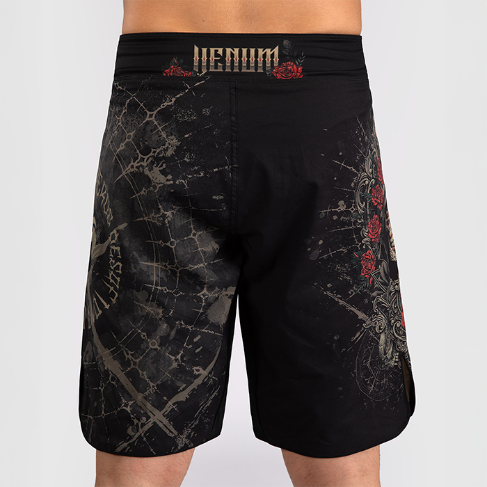 Santa Muerte 5.0 Fight Shorts Musta Kulta
