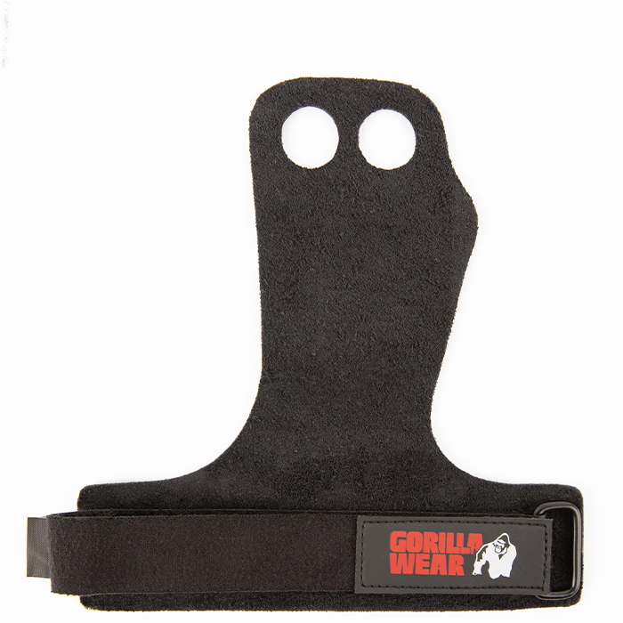 2-Hole Nahkaiset Nostokahvat Musta