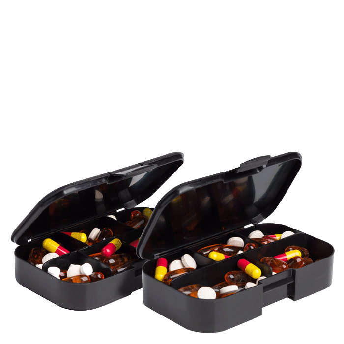 Pillerirasia, 2 kpl Musta