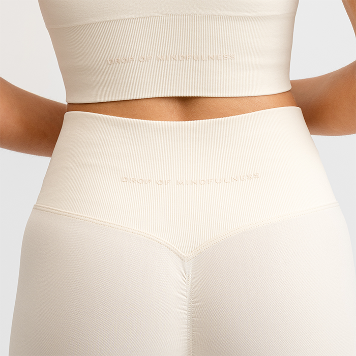 Seamless Scrunch Tights Valkoinen