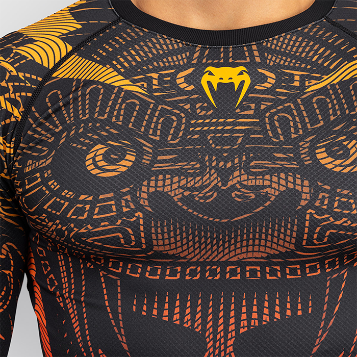 Venum Quetzal Fury Rashguard Musta Punainen Oranssi