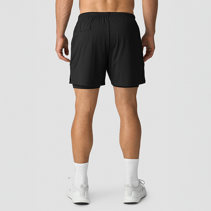 Stride 2-in-1 Shortsit Musta