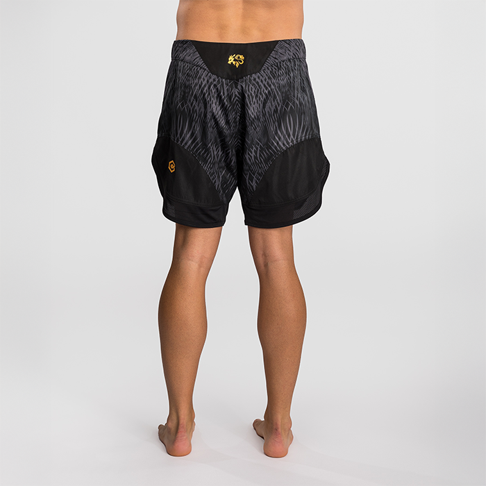 Venum X Chimaev Wild Borz Kamppailushortsit Musta Harmaa