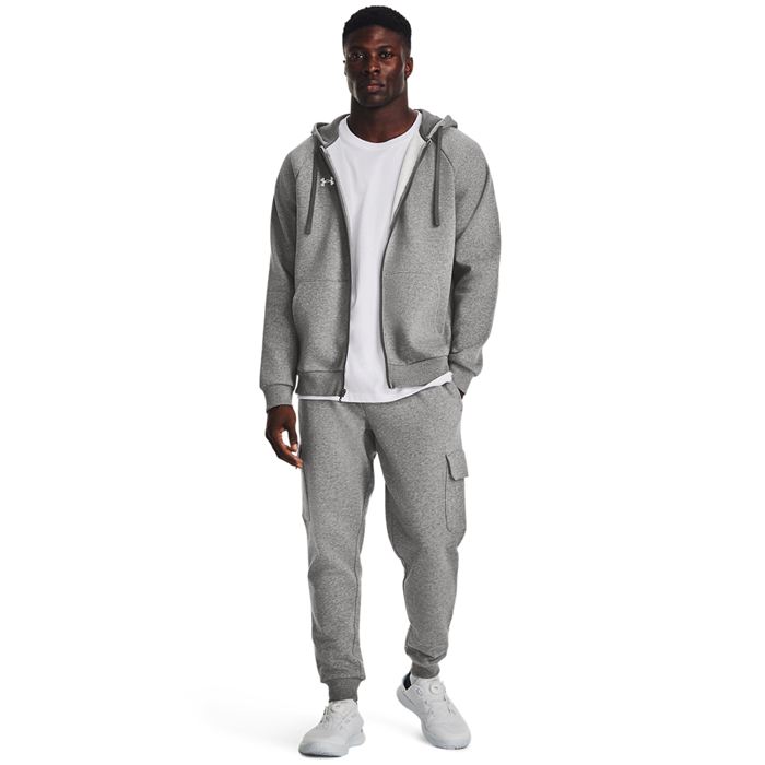 UA Rival Fleece FZ Huppari Harmaa