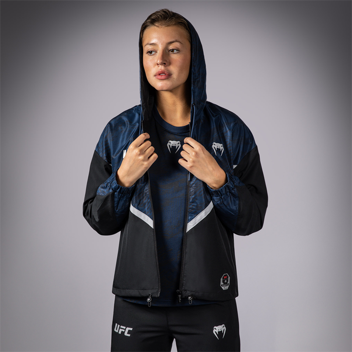 UFC Fusion by Venum Fight Week Women's Zip Hoodie Oceanic Blue