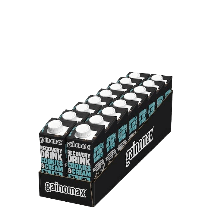 16 x Gainomax Recovery, 250 ml, Cookies and Cream