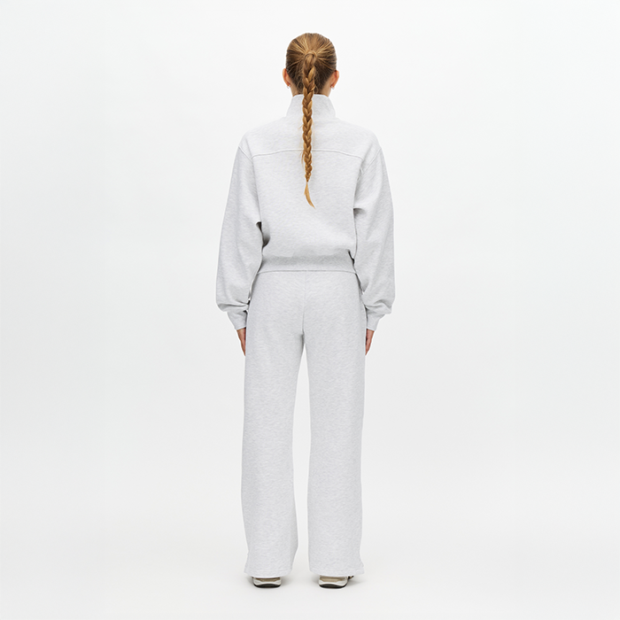 Base Half‑Zip Vaaleanharmaa