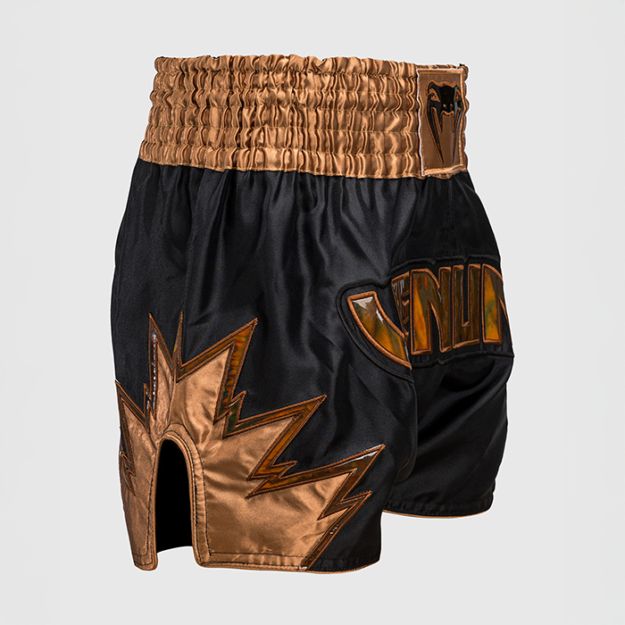 Inferno Muay Thai Shorts Musta Pronssi
