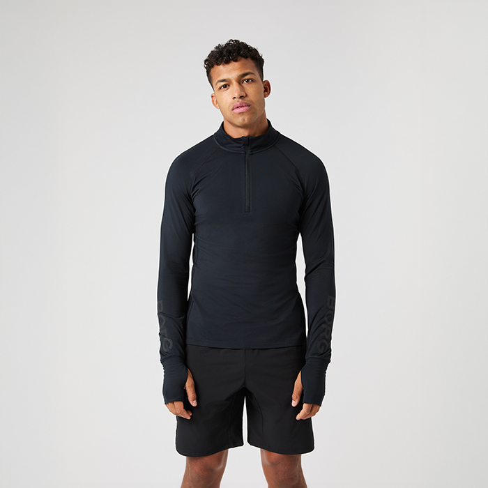 Midlayer Half-Zip Musta
