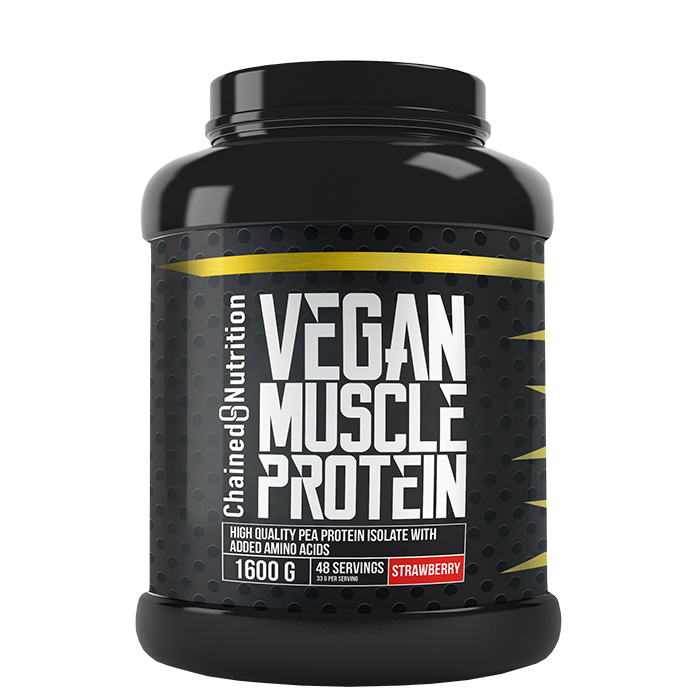Vegan Muscle-protein 1600 g strawberry