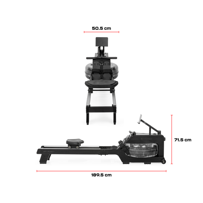 Gymstick GRW Fusion Rower Black Charcoal Soutulaite