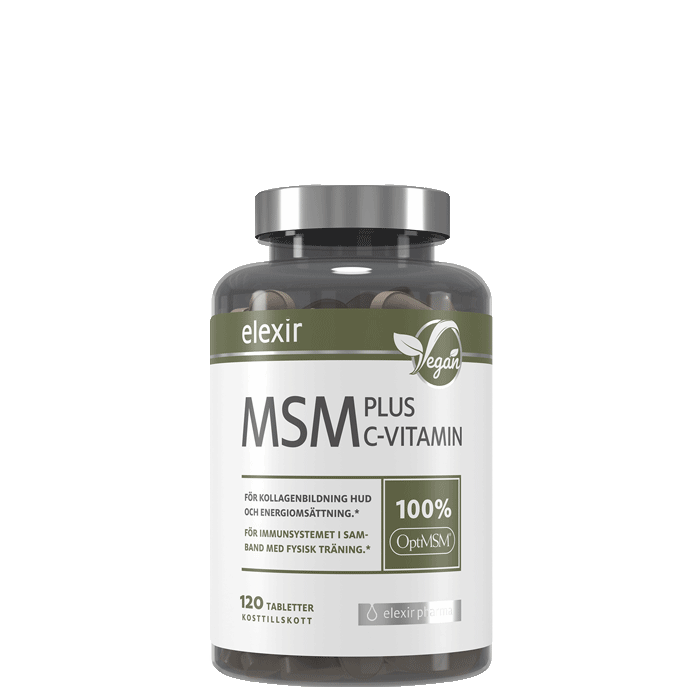 Elexir Pharma MSM + C Vitamin, 120 tablettia