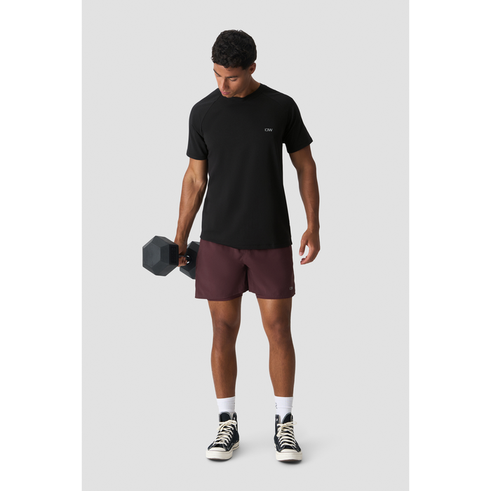 Workout Raglan T-paita Musta