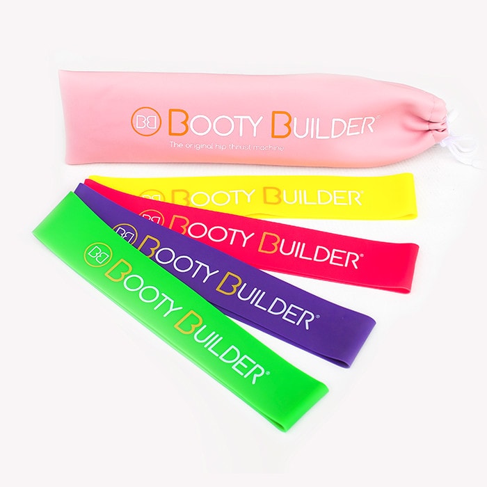 Booty Builder Minibands Pink 4-Pack