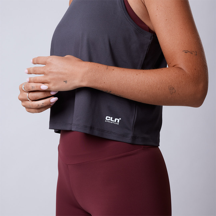 Cropped Paita Harmaa