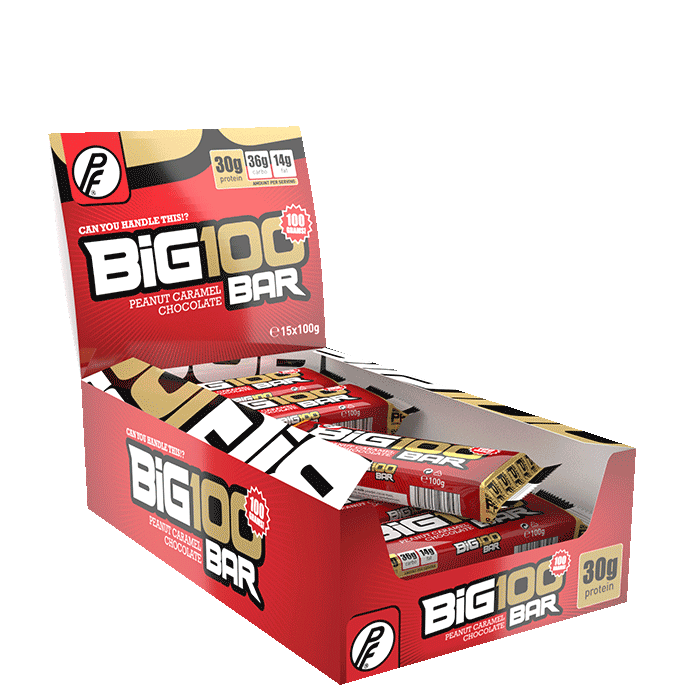 15 x Big 100 Proteiinipatukka 100 g peanott_karamell_sjokolade